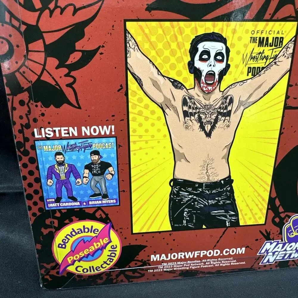 Danhausen MWFP Major Wrestling Figure Podcast Bendies Evil Variant Autographed